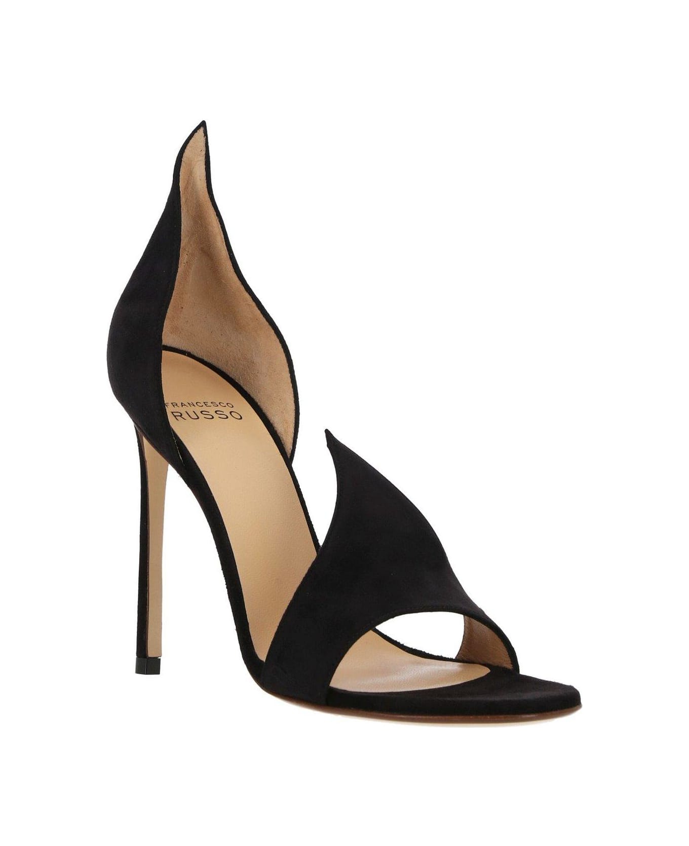 Francesco Russo Stiletto Heeled Sandals - Black