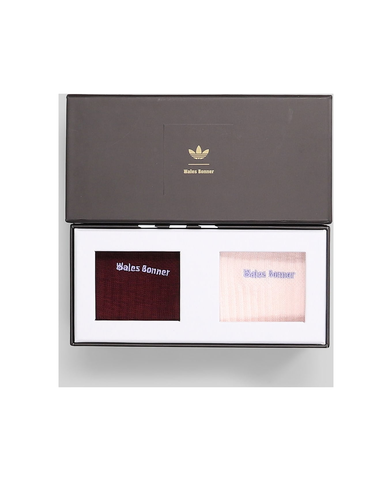 Adidas Originals by Wales Bonner 3s Sock Socks In Bordeaux Cotton - bordeaux