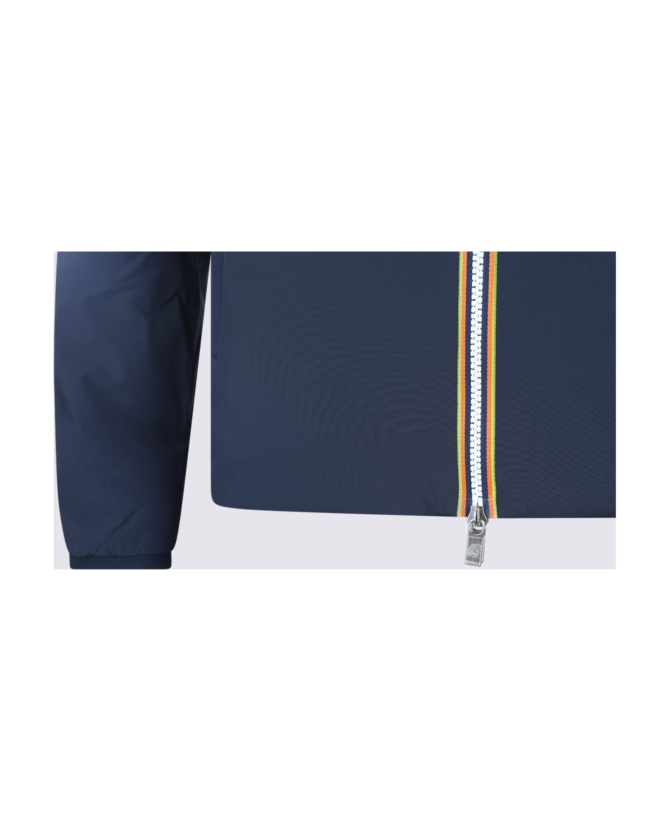 K-Way Blue Jack St Warm Double Casual Jacket - BLUE DEPTH-GREEN BLACKISH