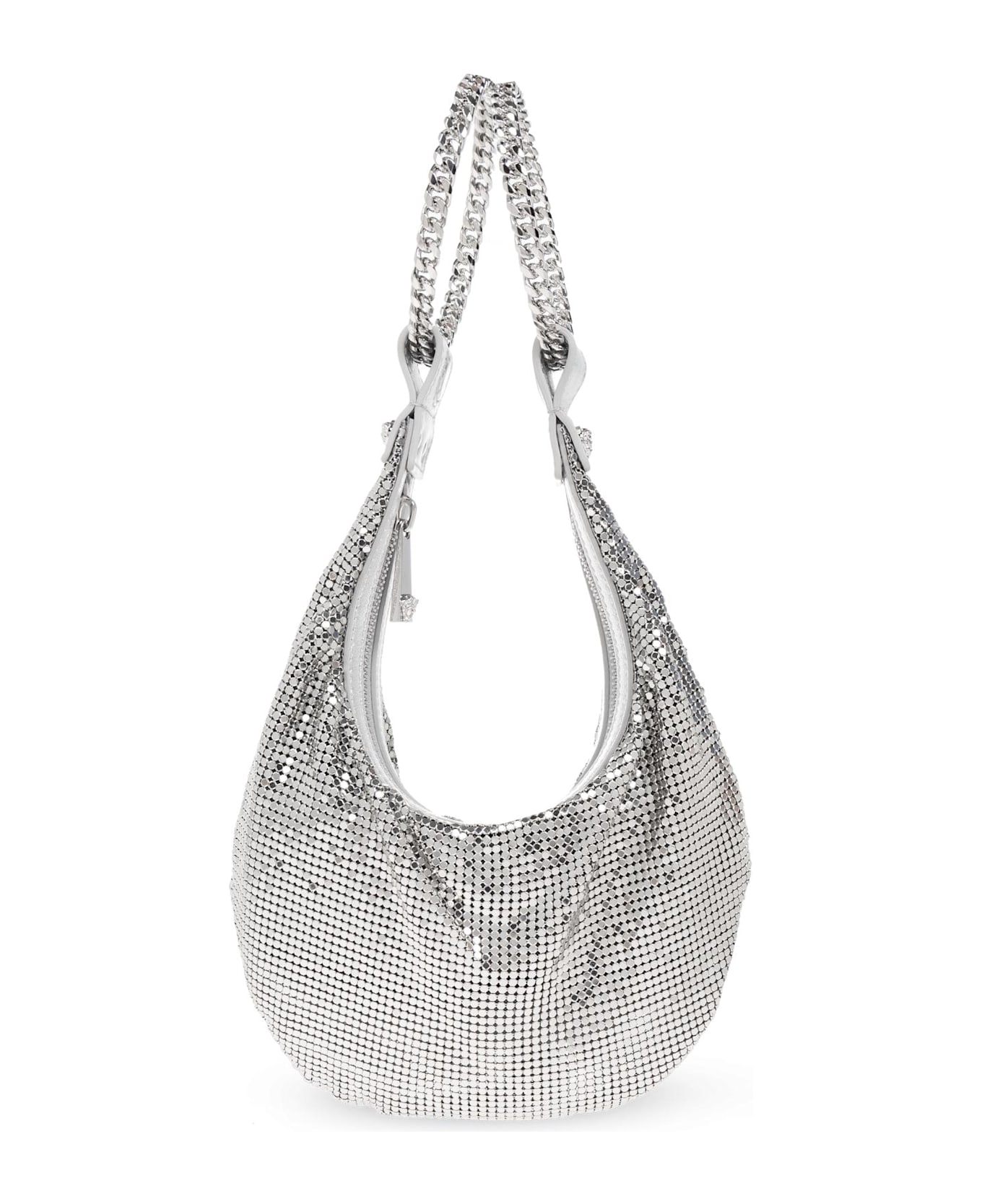 Versace Handbag - Silver-Palladium