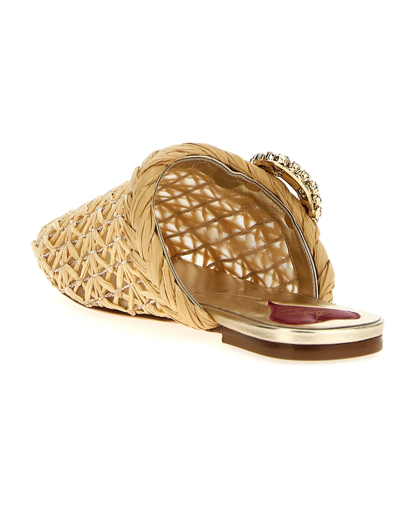 Roger Vivier 
bab Viv
 Mules - Beige