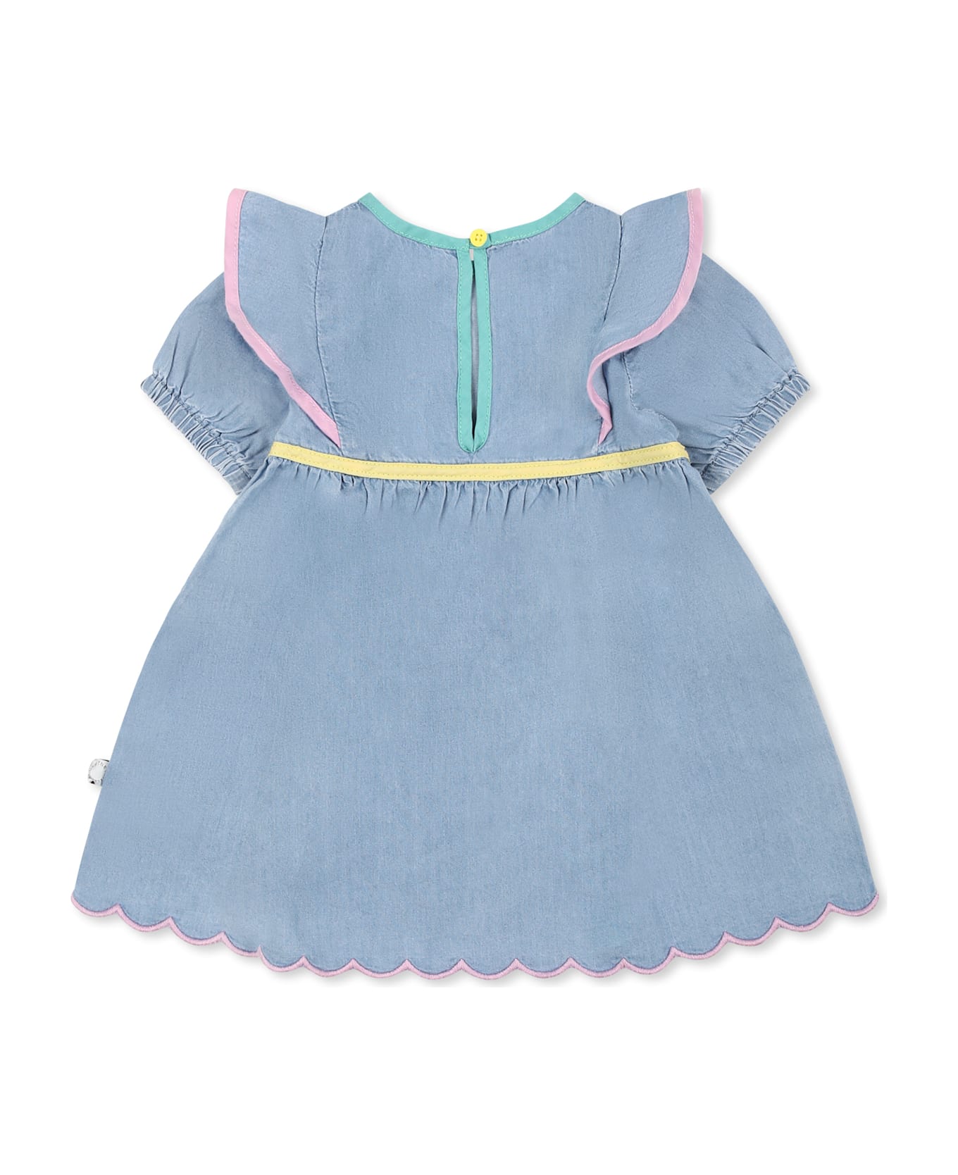 Stella McCartney Kids Denim Dress For Baby Girl - Denim