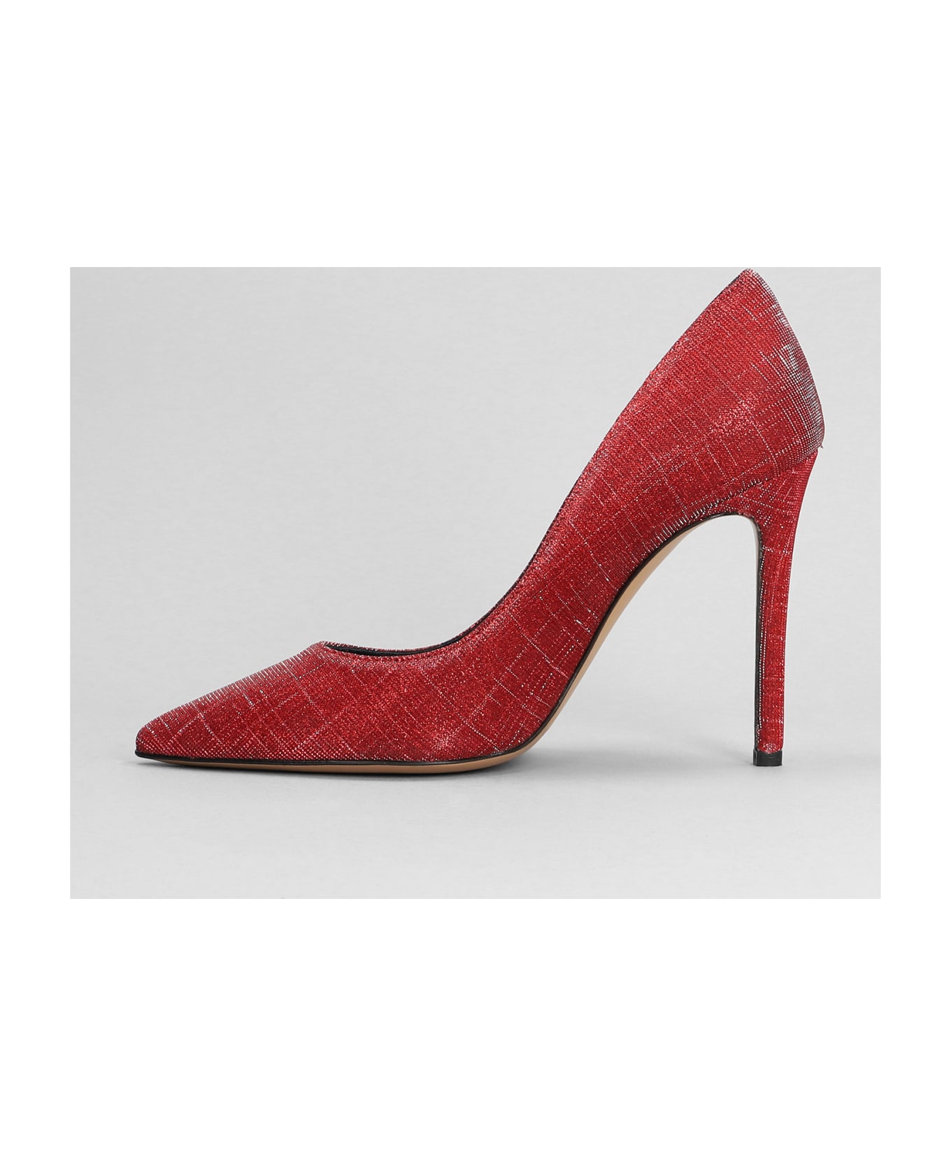 The Seller Pumps In Red Glitter - red