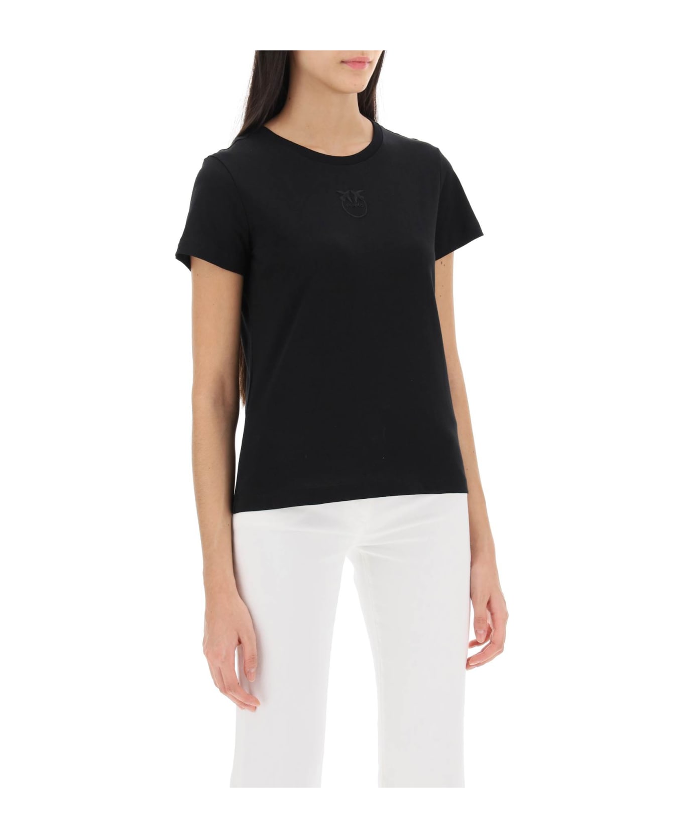 Pinko Bussolotto T-shirt - NERO LIMOUSINE