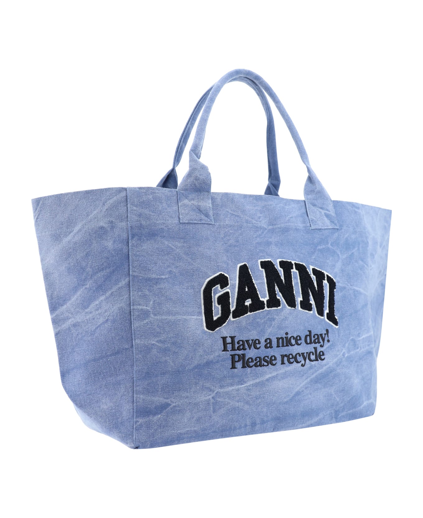 Ganni Handbag - Light Blue Vintage