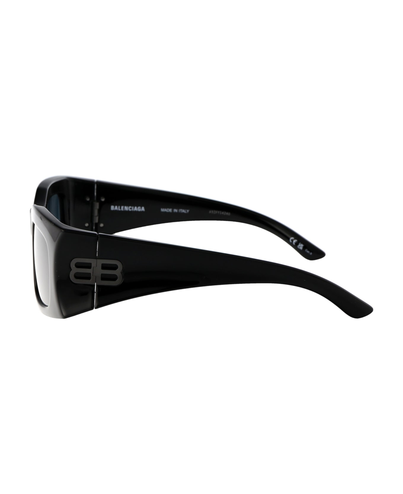 Balenciaga Eyewear Bb0291s Sunglasses - 002 BLACK BLACK BLUE