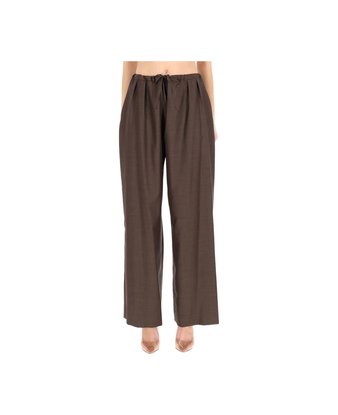 Loulou Studio Pants "cove" - BROWN