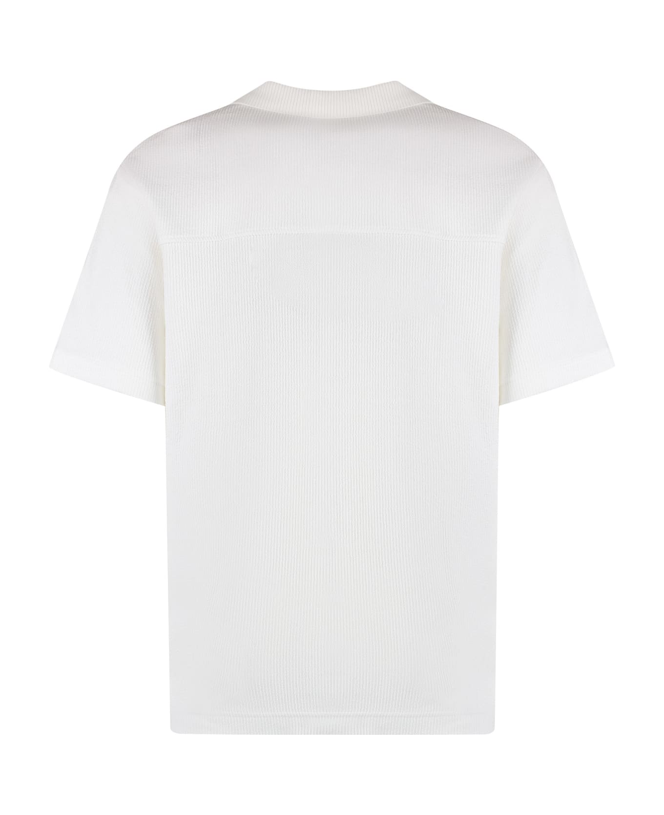 Hugo Boss Short Sleeve Cotton Shirt - White
