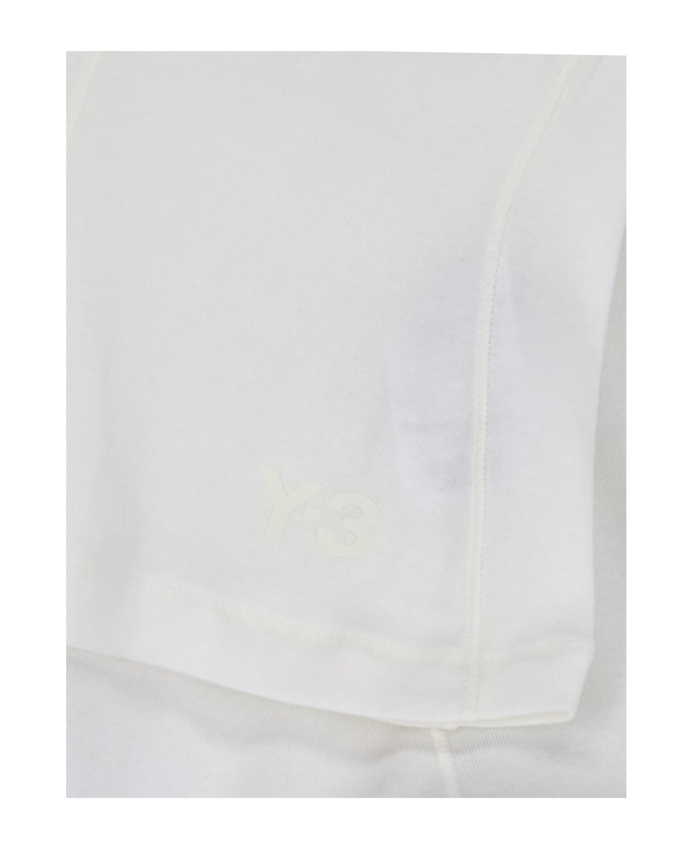 Y-3 Logo Fitted T-shirt - OFF WHITE