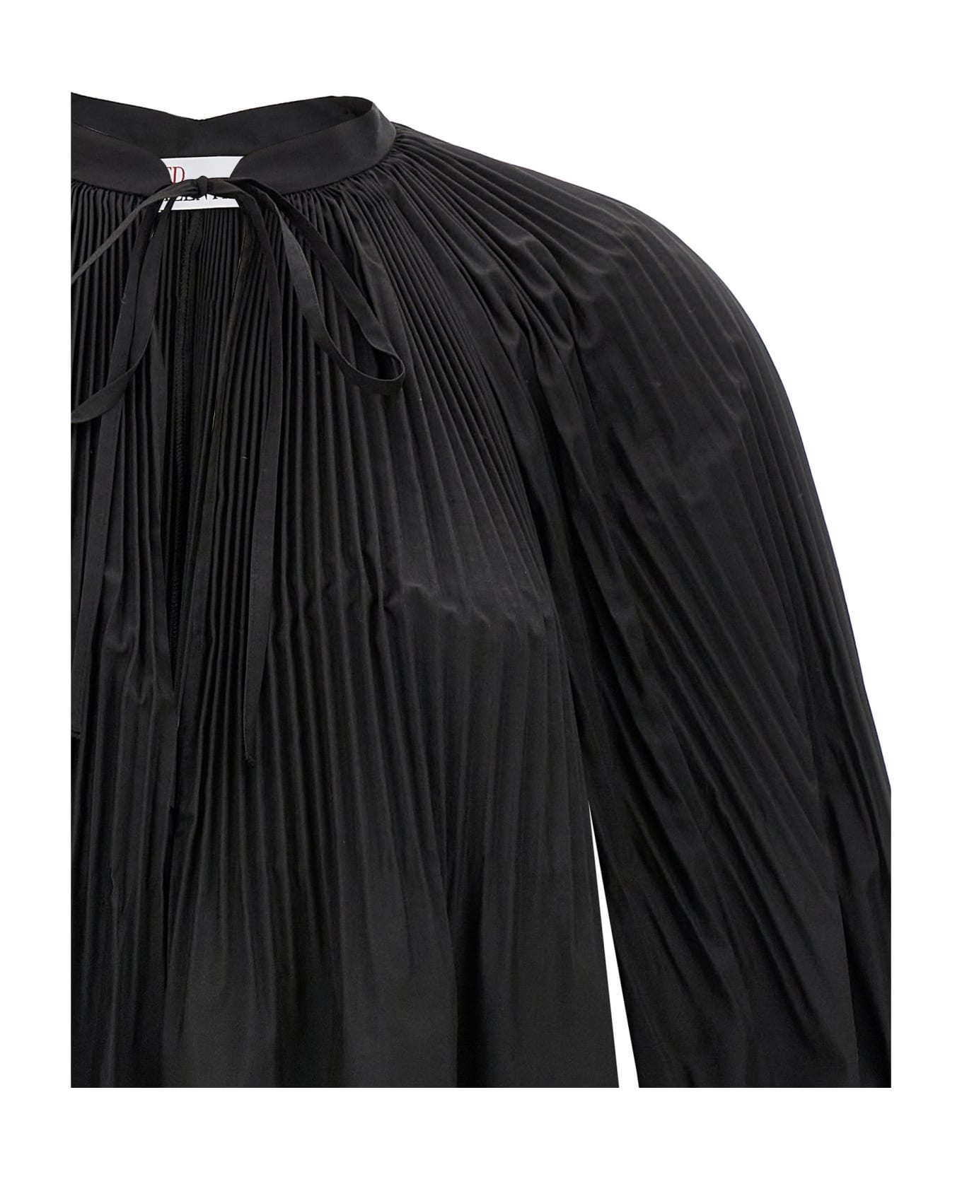 RED Valentino Pleated Poplin Dress - Black   ワンピース＆ドレス