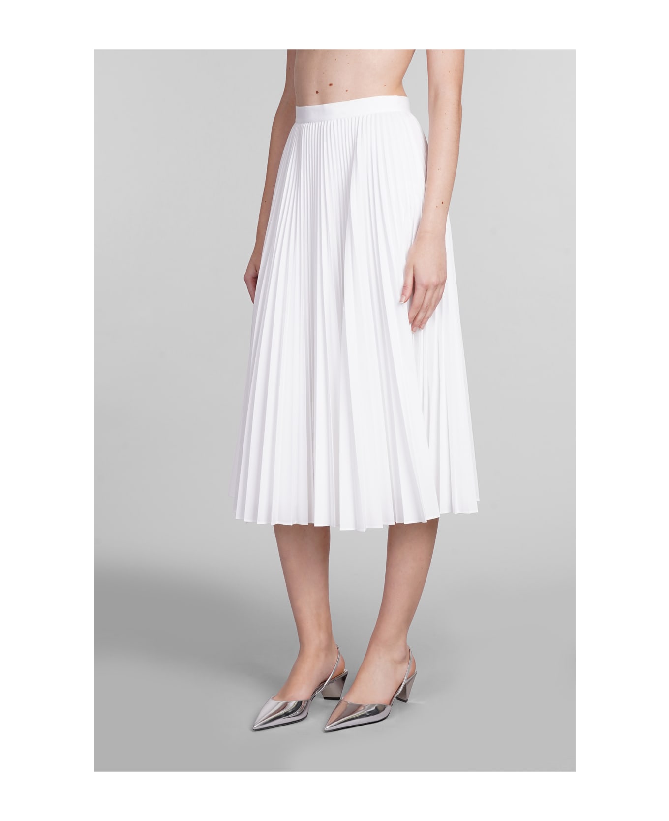 Theory Skirt In White Polyester - white スカート