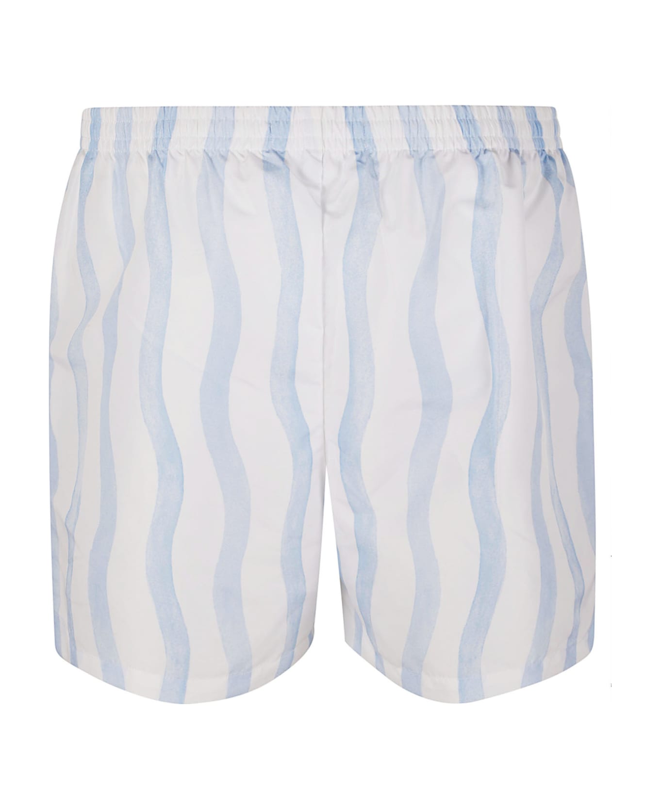 Casablanca Mens Printed Swimshorts - Blue Wave Stripe 水着