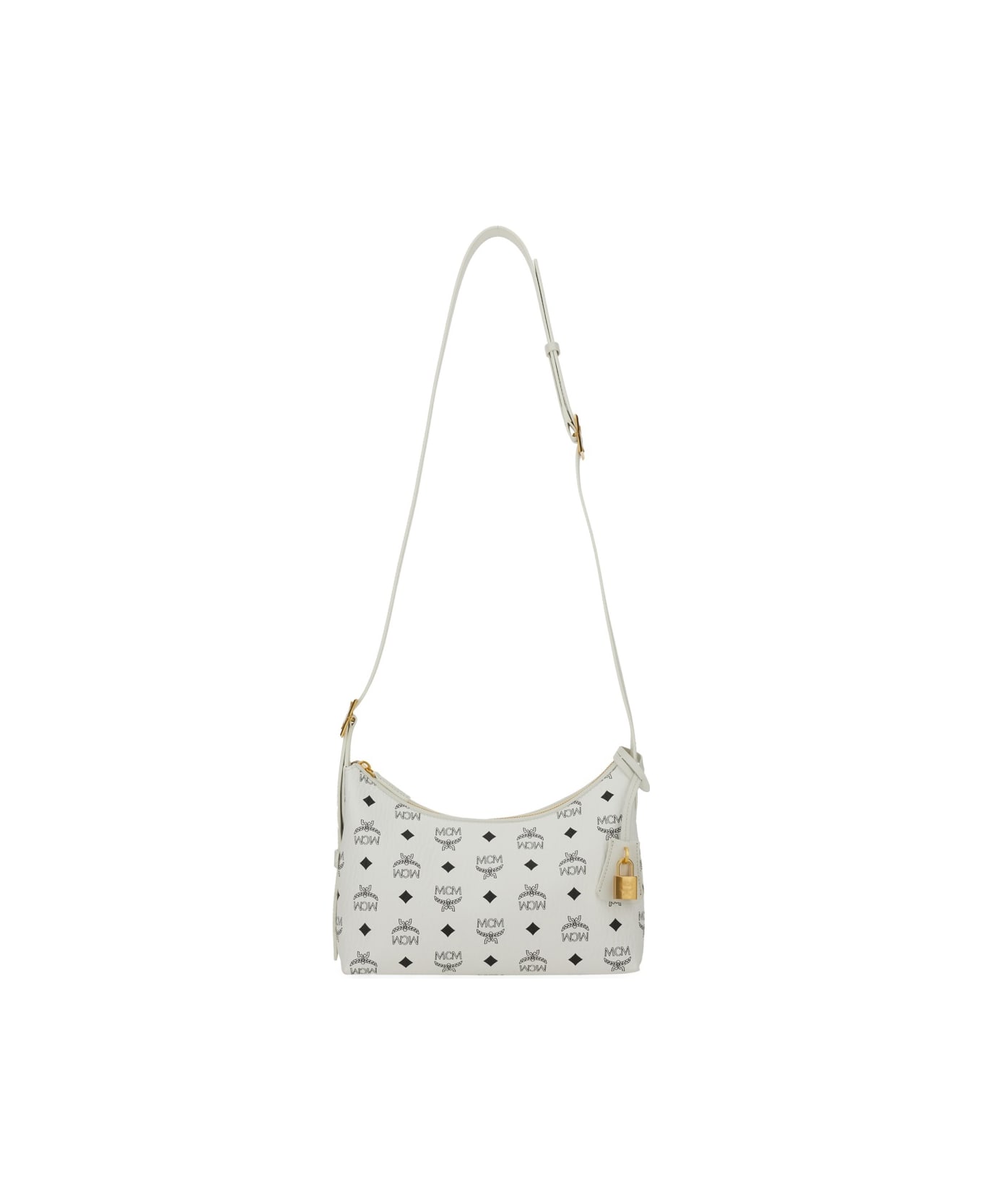 MCM "aren Visetos" Bag - WHITE