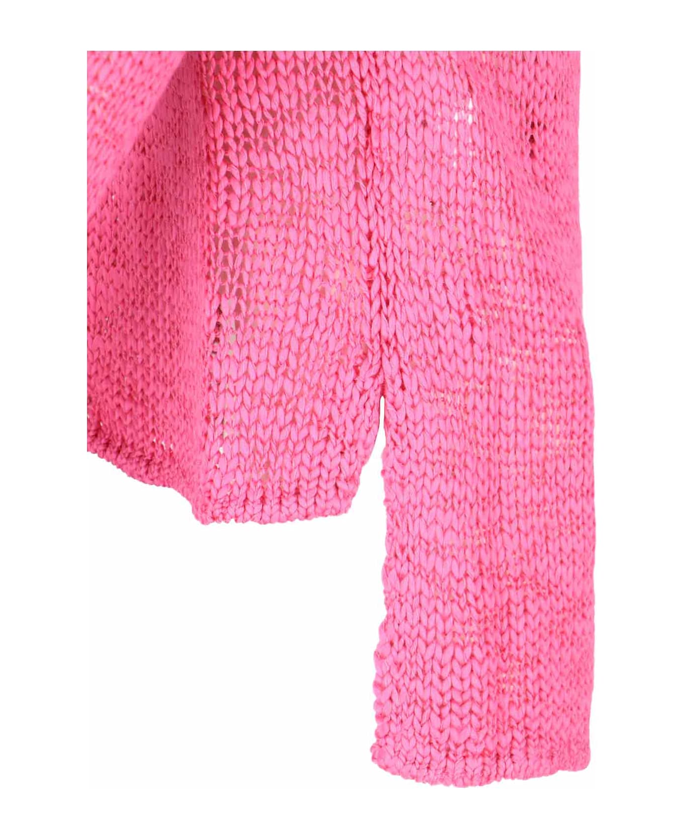 Comme Des Garçons Homme Plus Openwork Sweater - Pink