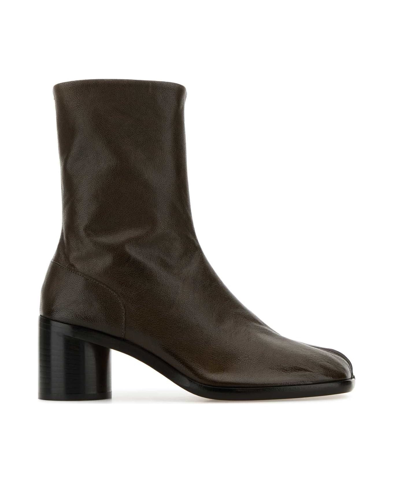 Maison Margiela Mud Leather Tabi Boots - Bark