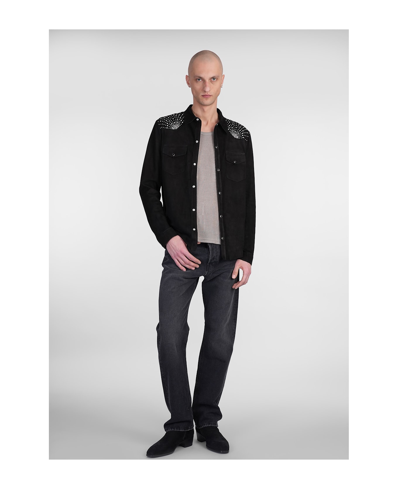 Salvatore Santoro Leather Jacket In Black Leather - black