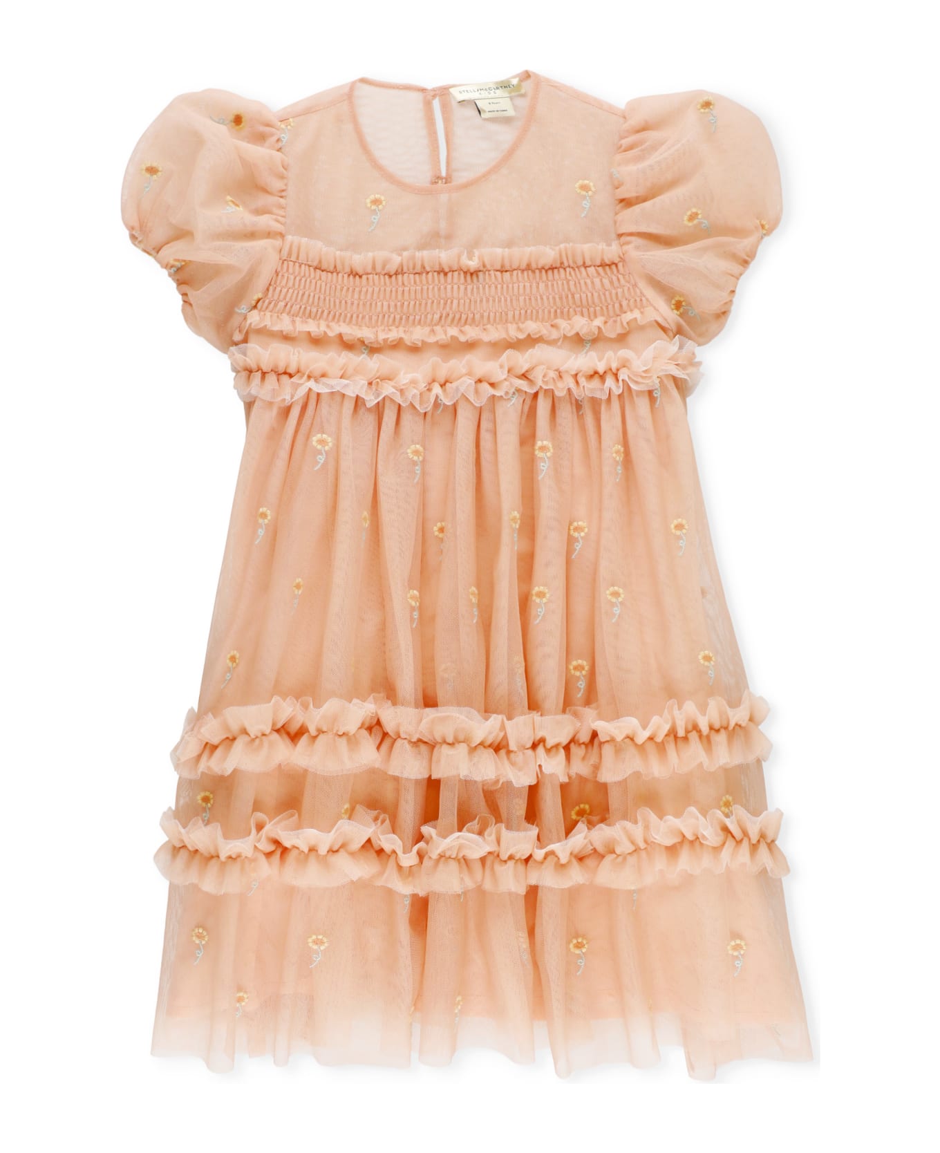 Stella McCartney Sunflower Embroidery Dress - Pink