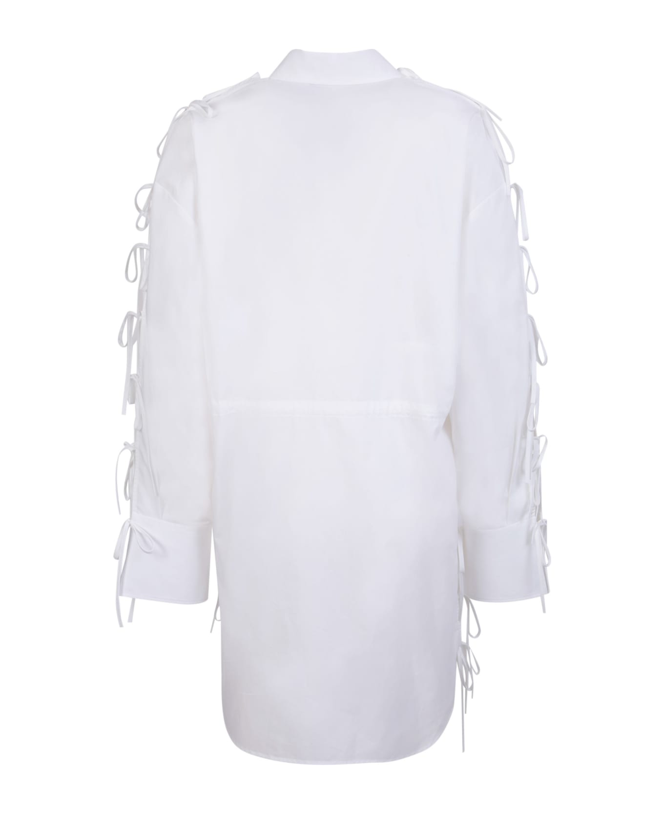 MSGM White Shirt Dress - White コート＆ジャケット