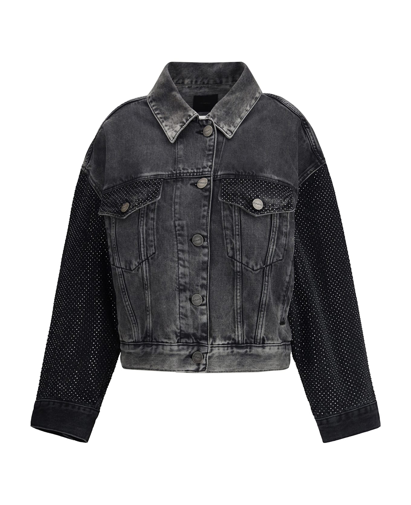 Pinko The Trucker Jacket With Mini Studs