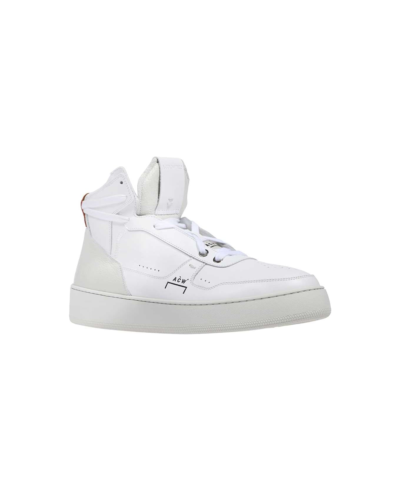 A-COLD-WALL Leather High-top Sneakers - White