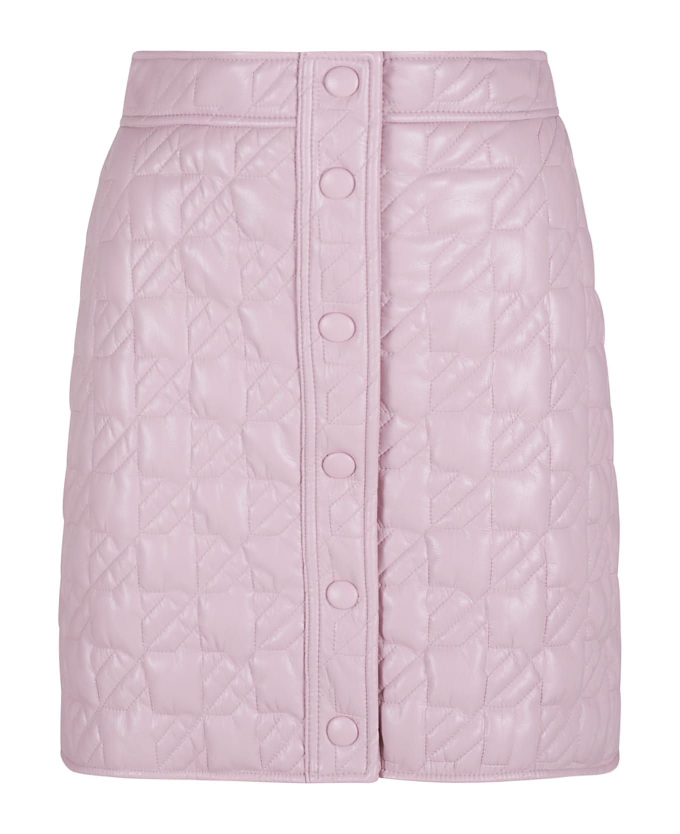 MSGM Quilted Buttoned Skirt - Pink スカート