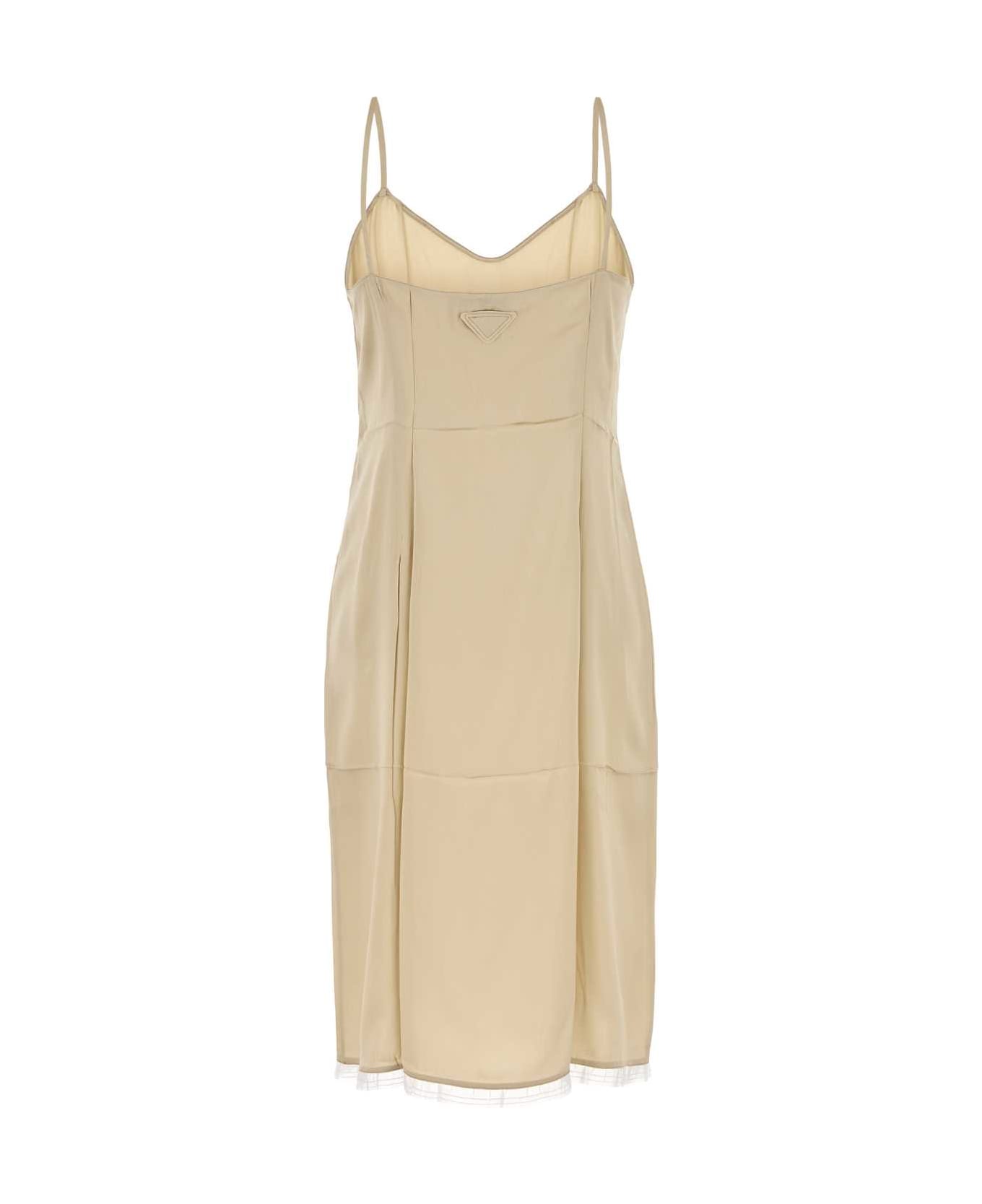 Prada Beige Satin Dress - DESERTO