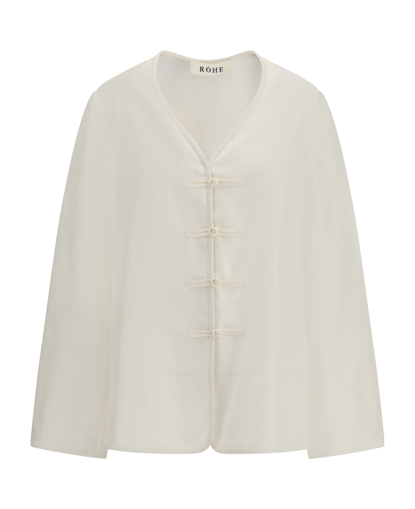 Courrèges Polo With Twisted Detail - HERITAGE WHITE