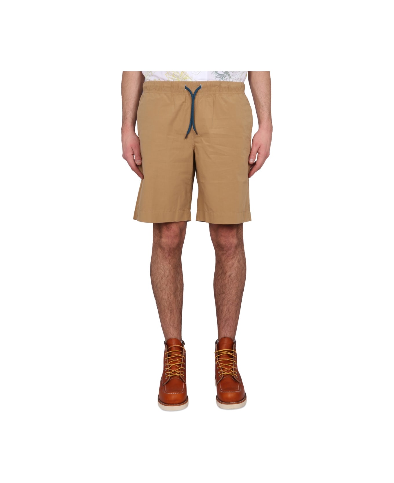 PS by Paul Smith Cotton Shorts - BEIGE