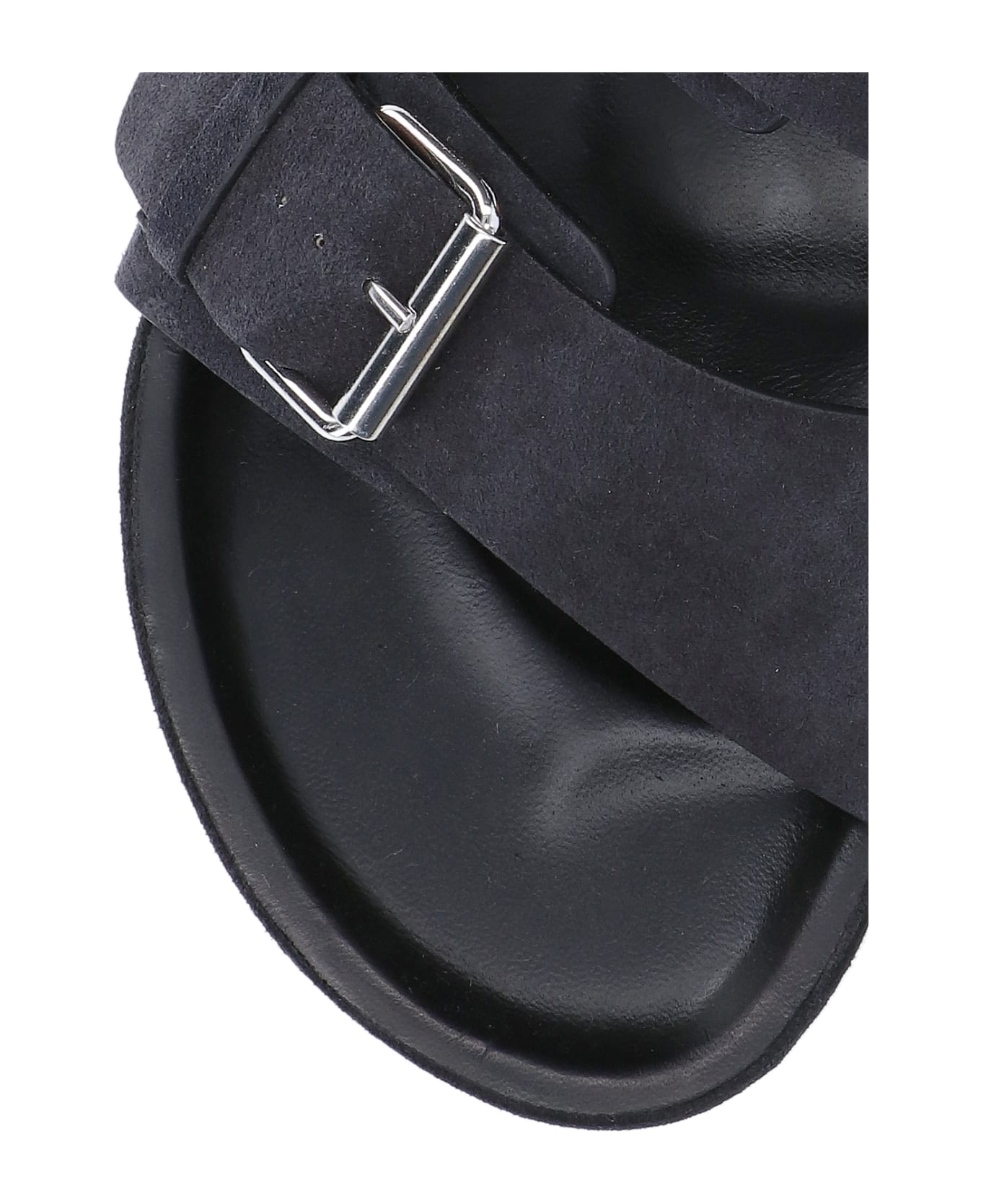 Isabel Marant Black Calf Leather Sandals - Black