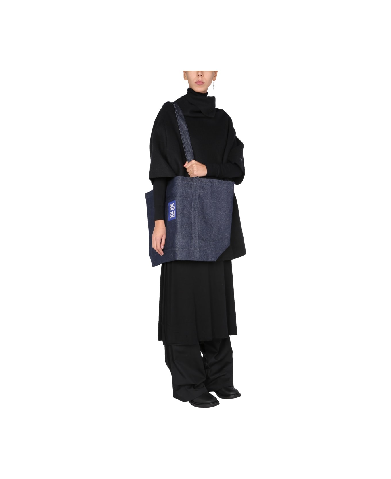Raf Simons "ataraxia" Wool Blend Dress - BLACK ワンピース＆ドレス
