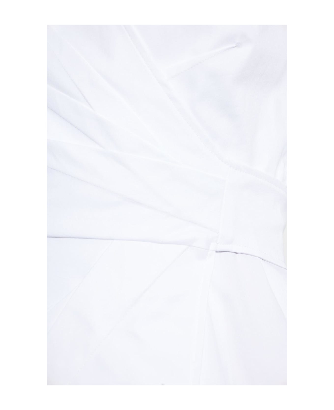 Max Mara Dress With Balzac Collar - White