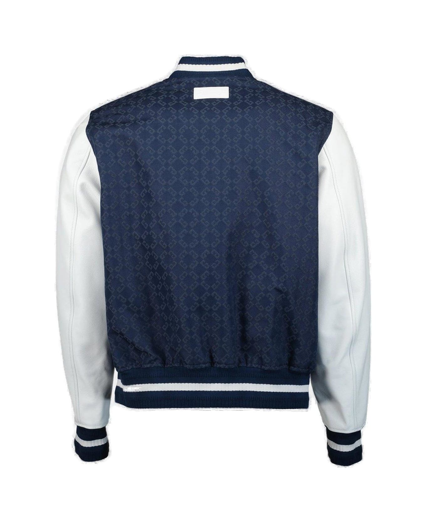 Givenchy Monogrammed Varsity Jacket - NAVY/WHITE