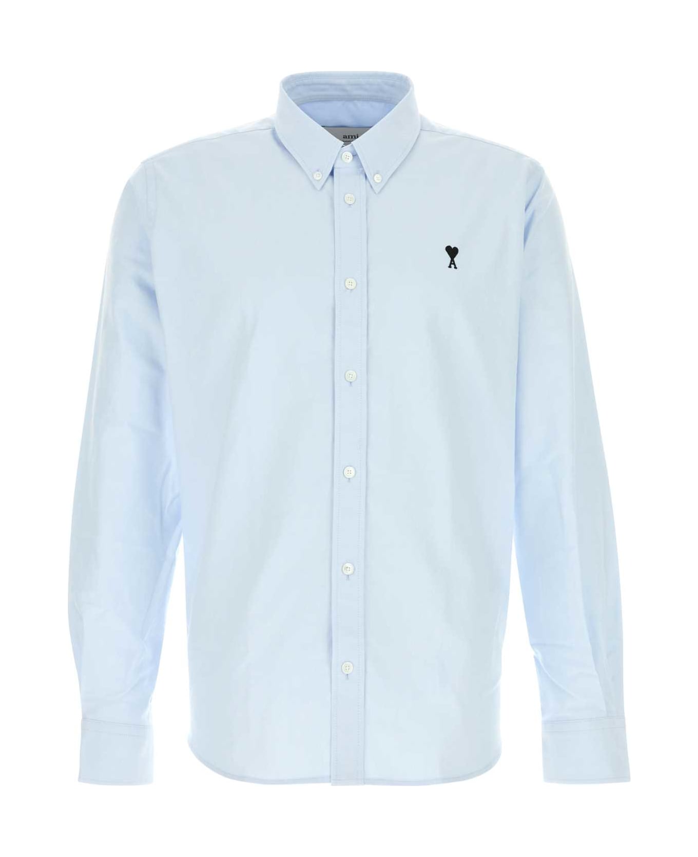 Ami Alexandre Mattiussi Light Blue Oxford Shirt - BLEUCIEL