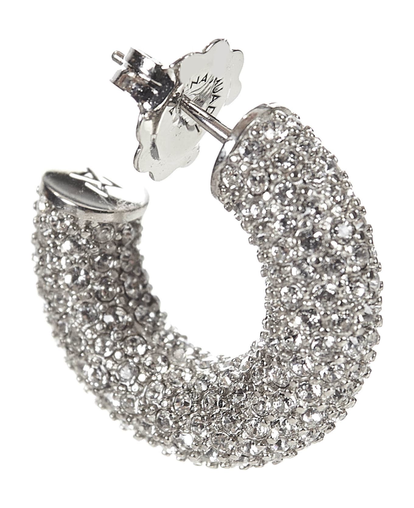 Amina Muaddi Cameron Mini Earrings - Silver