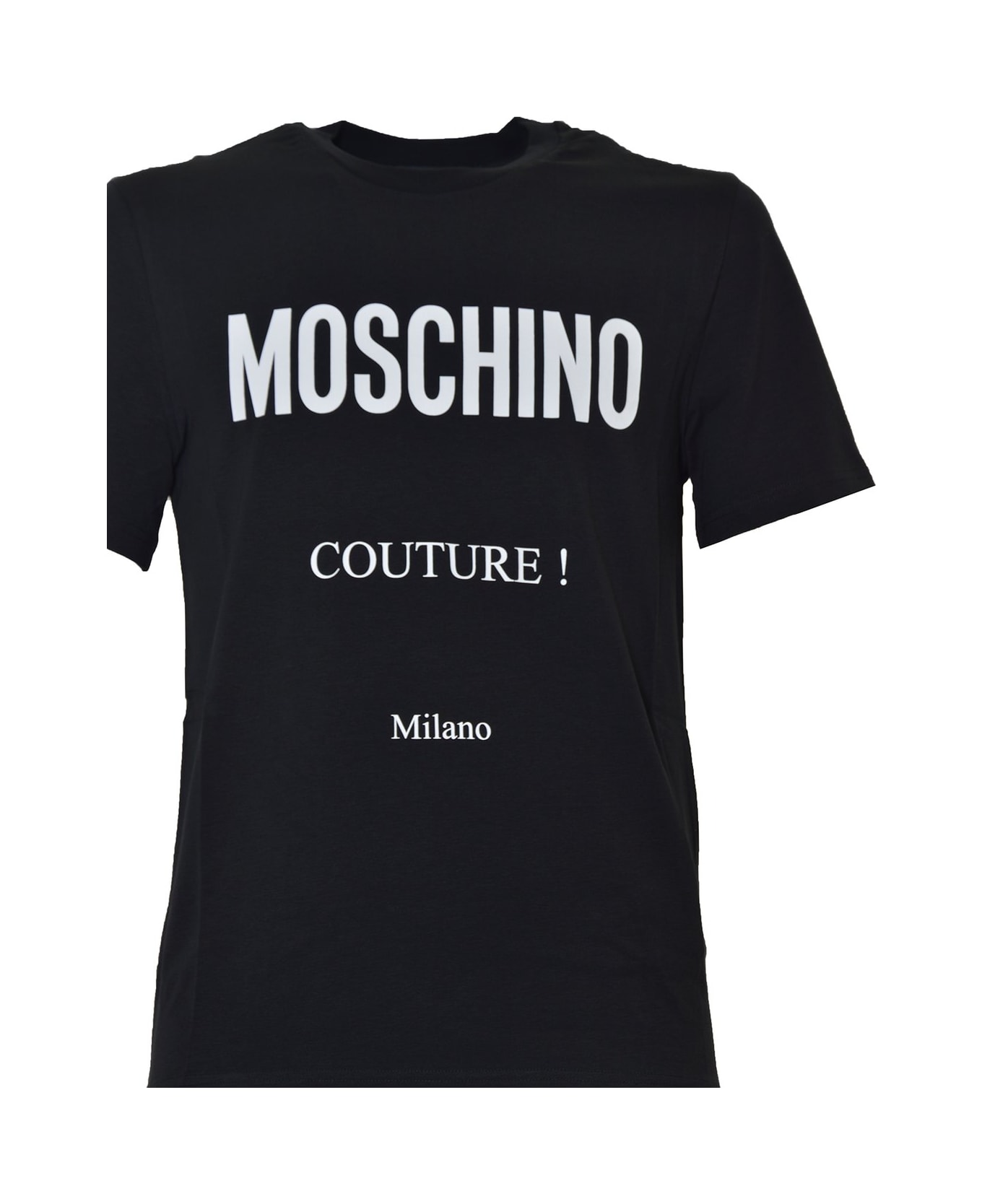 Moschino Logo Printed Crewneck T-shirt - Nero