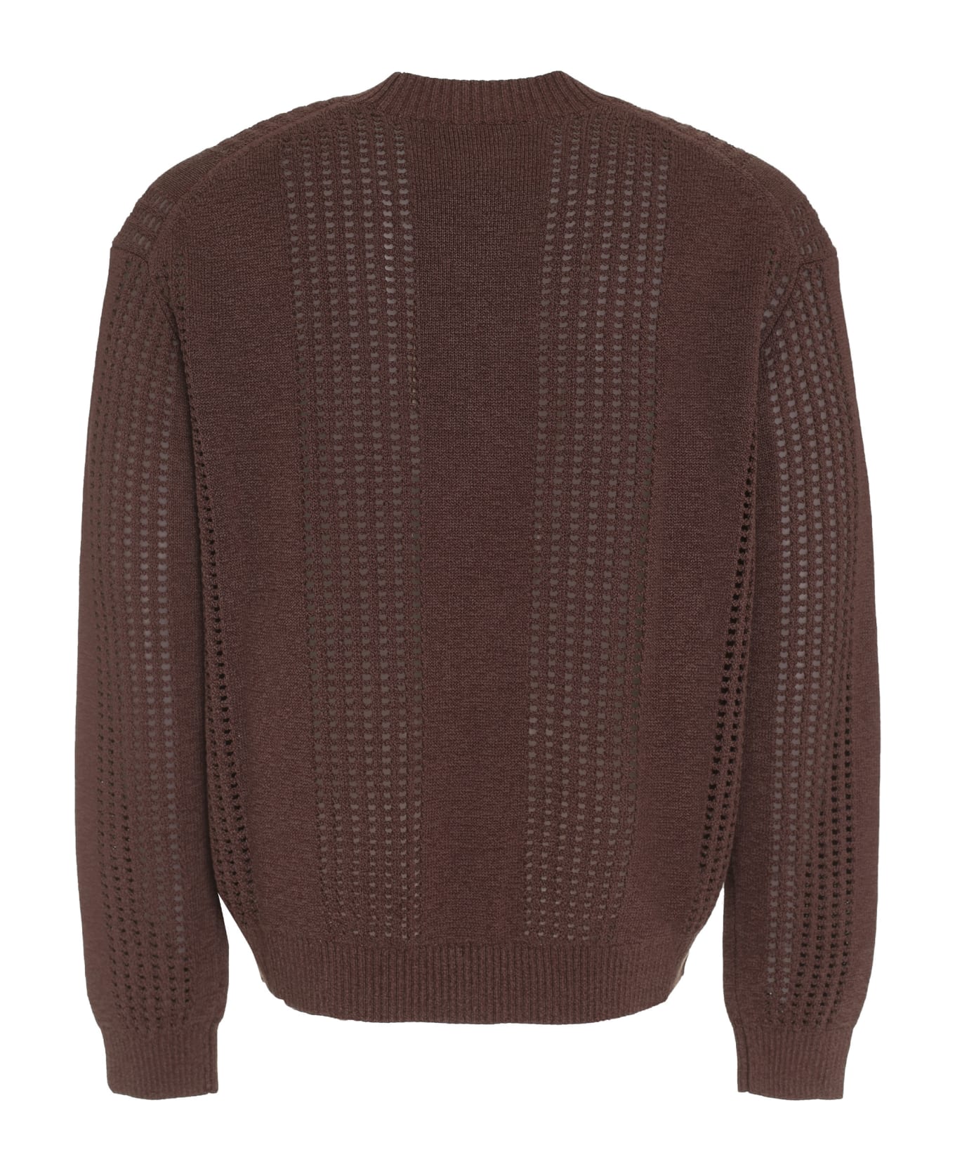 Nanushka Jace Cotton Blend Crew-neck Sweater - brown