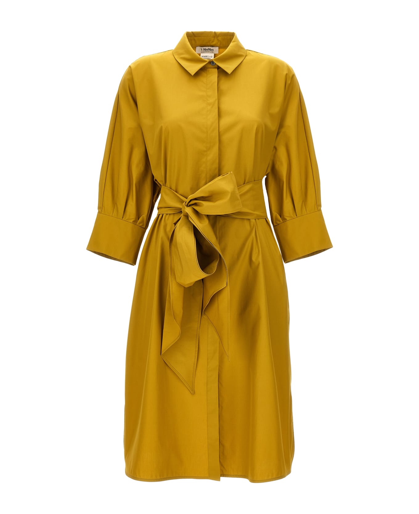 'S Max Mara 'tabata' Dress - Yellow