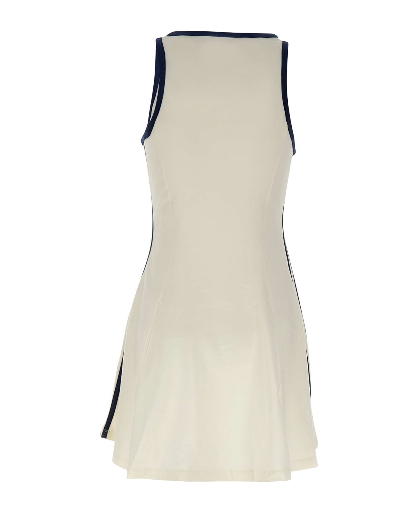 Adidas "tank Dress" Cotton Dress - WHITE