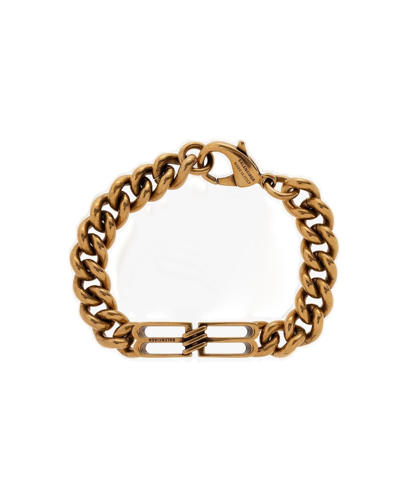 Balenciaga Logo-plaque Chained Bracelet - ORO
