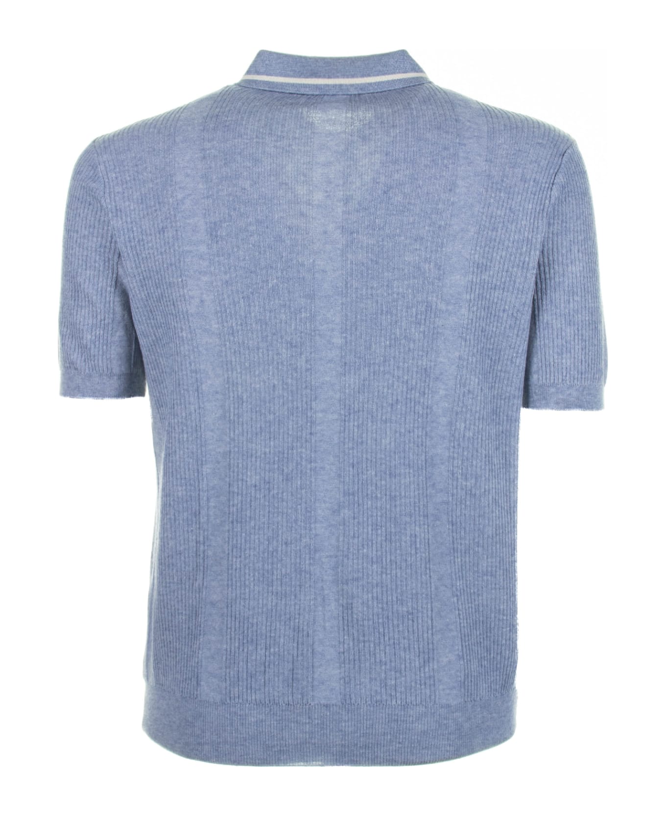 Altea Air Force Blue Short-sleeved Polo Shirt - AVIO ポロシャツ