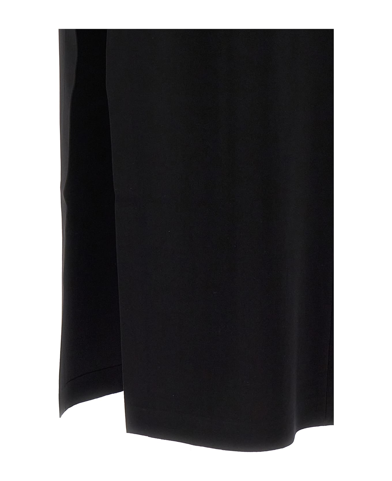 Norma Kamali Long Skirt Wide Slit - Black   スカート