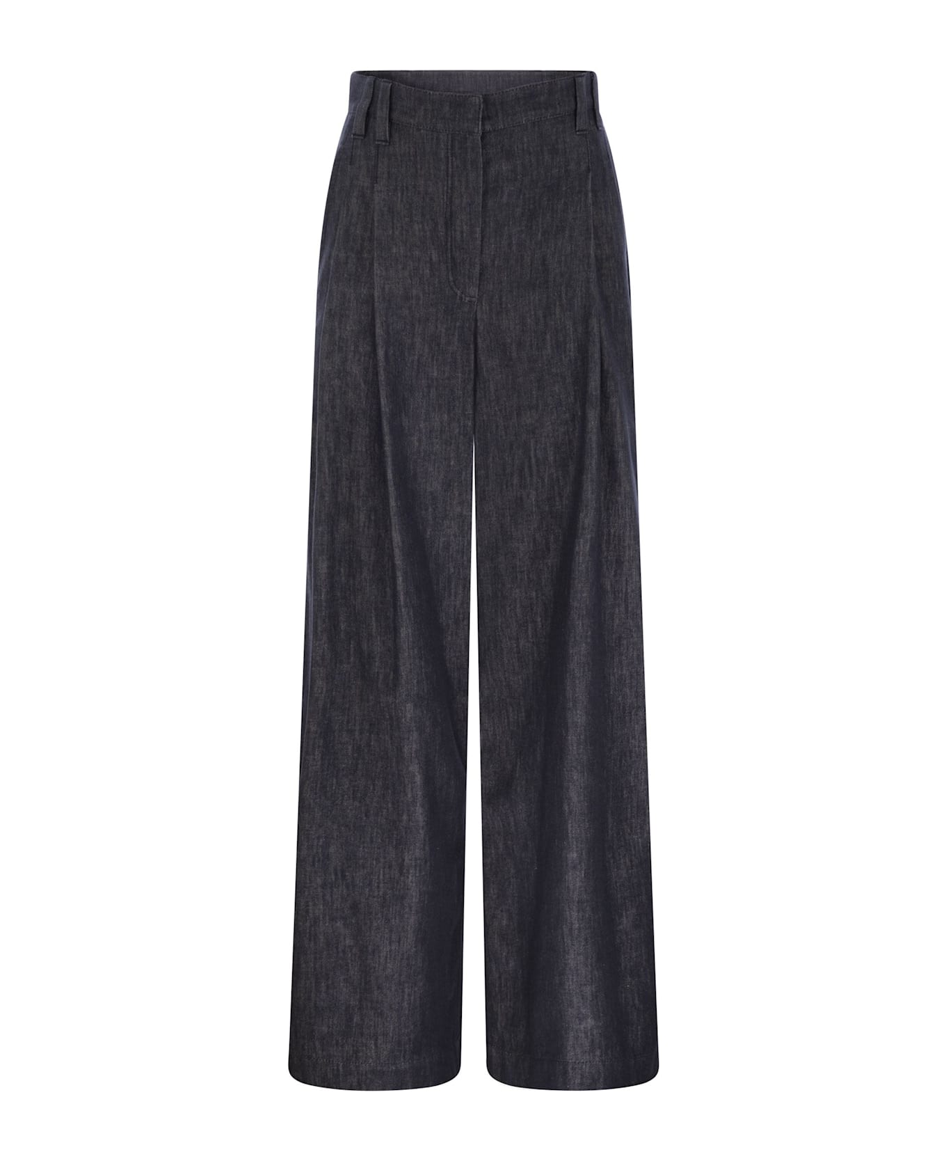 Brunello Cucinelli Wide Leg Jeans - Blu