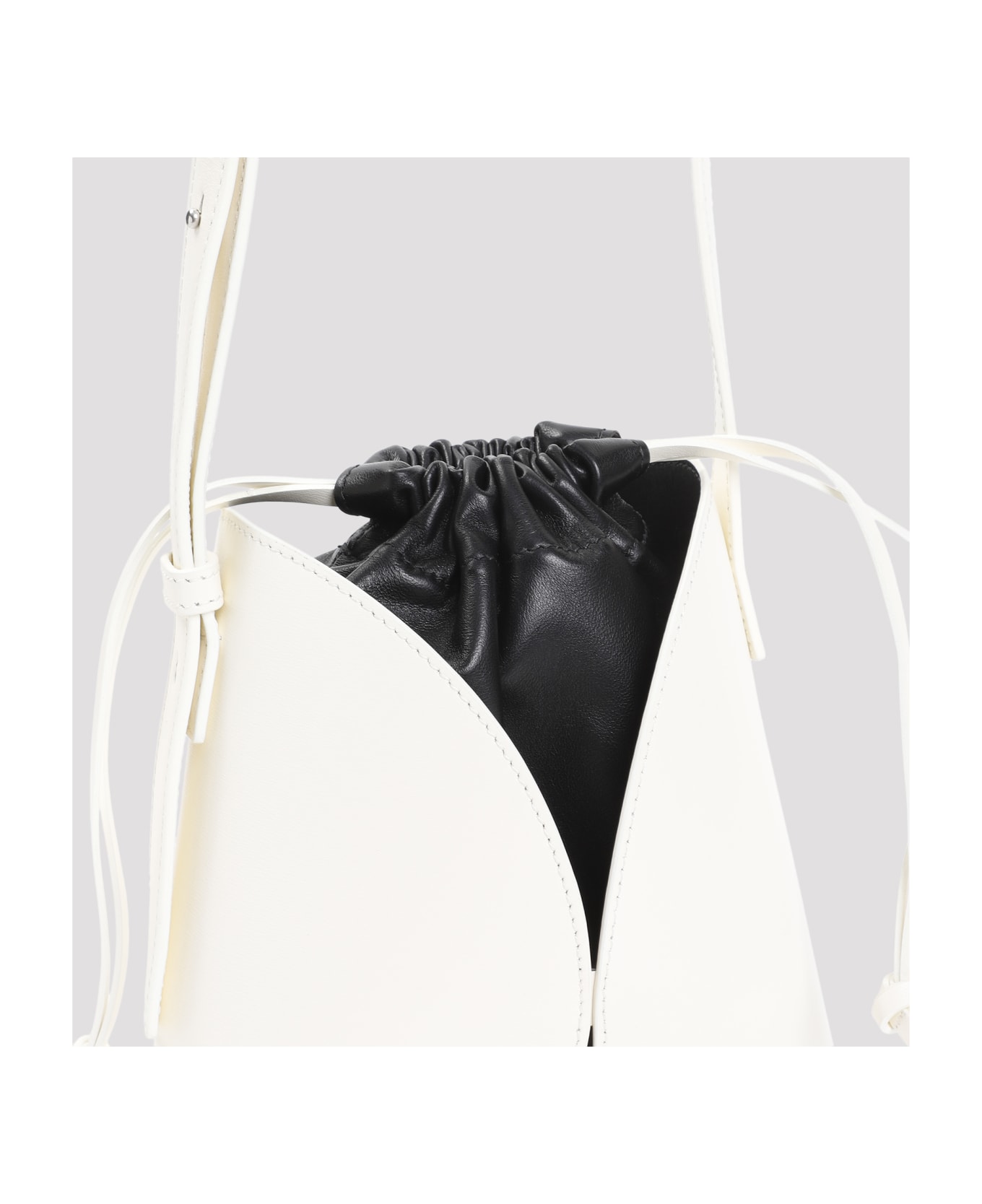 Jil Sander Ellipse Crossbody Bag - Eggshell