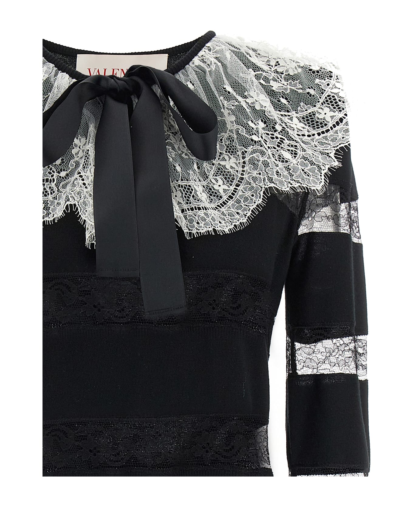 Valentino Garavani Lace Sweater - White/Black