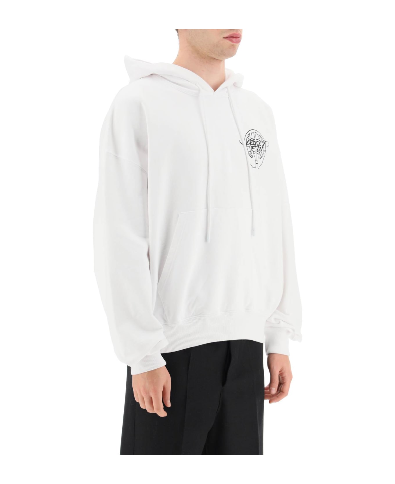 Off-White Hand Arrow Boxy Sweatshirt - White