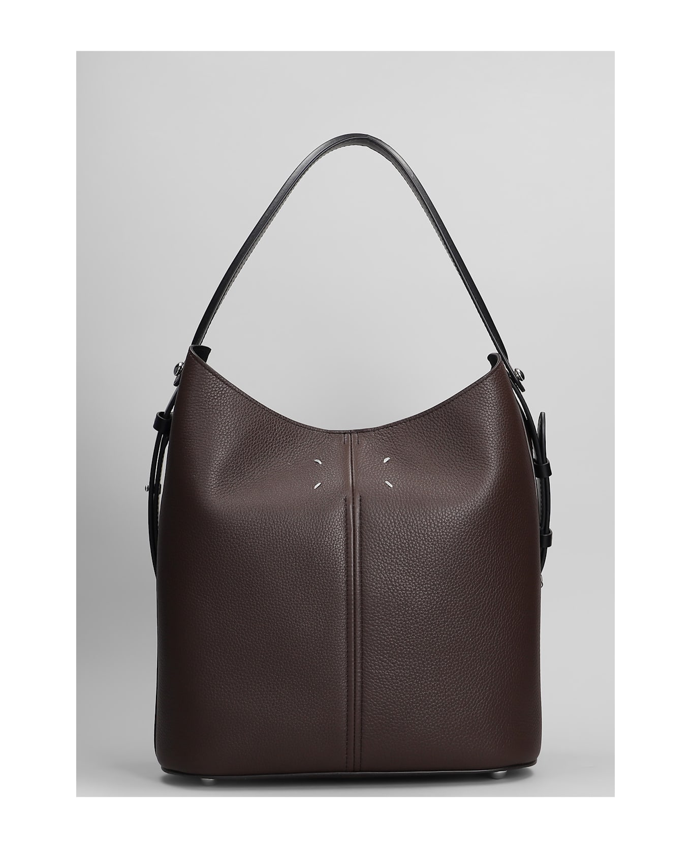 Maison Margiela Dres Sage Hobo Shoulder Bag In Brown Leather - brown