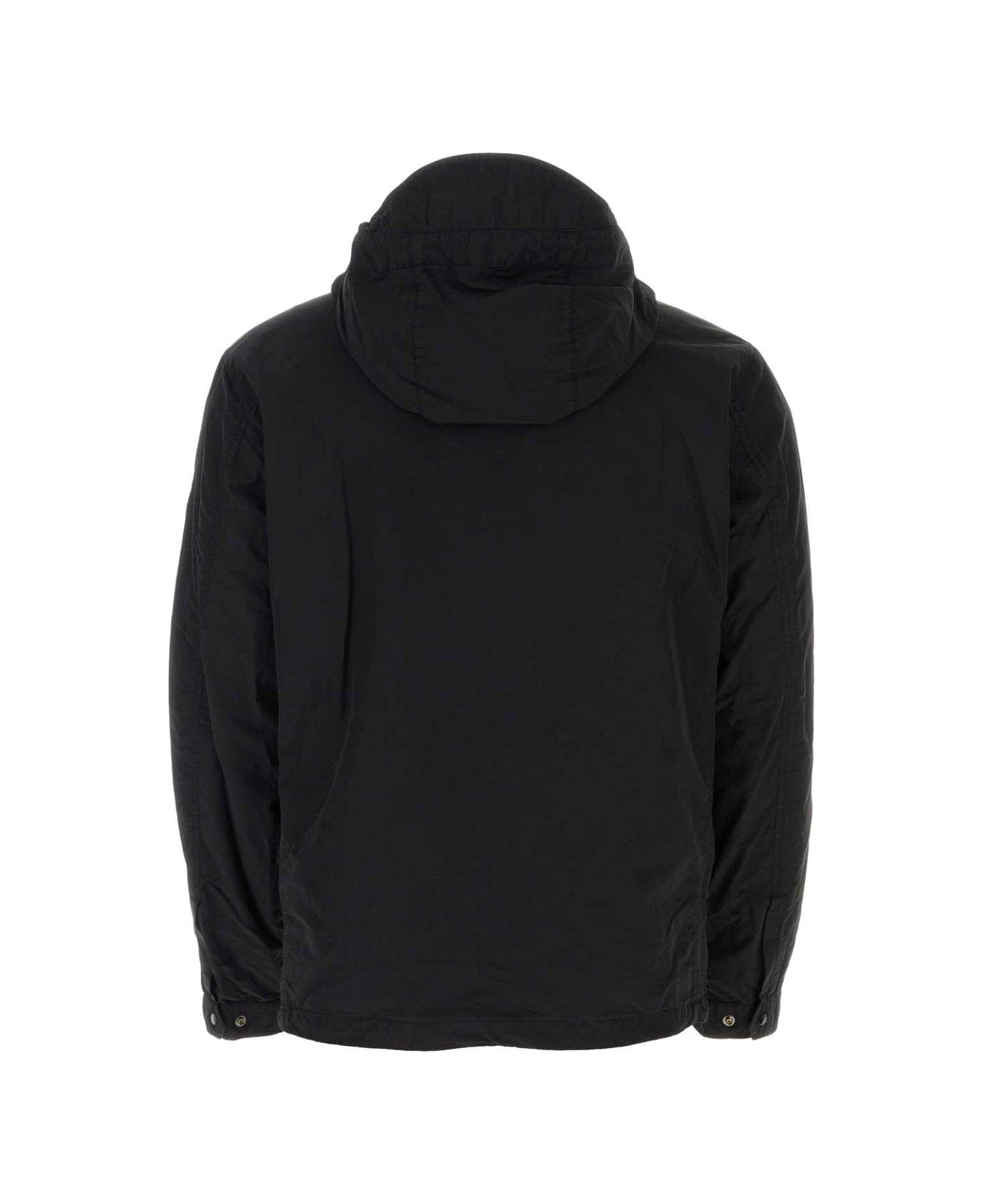 C.P. Company Drawstring Hooded Jacket - Black
