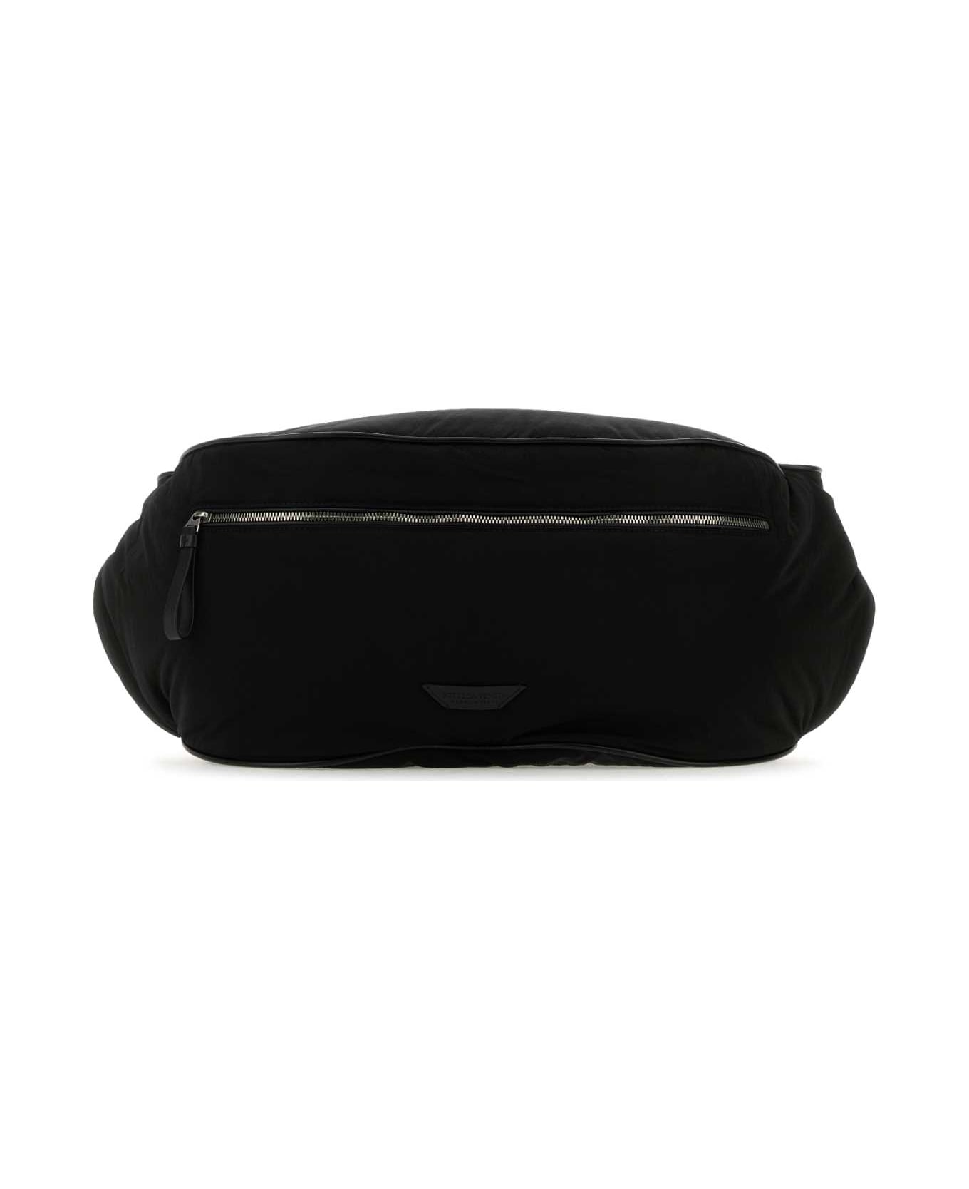 Bottega Veneta Black Fabric Belt Bag - BLK