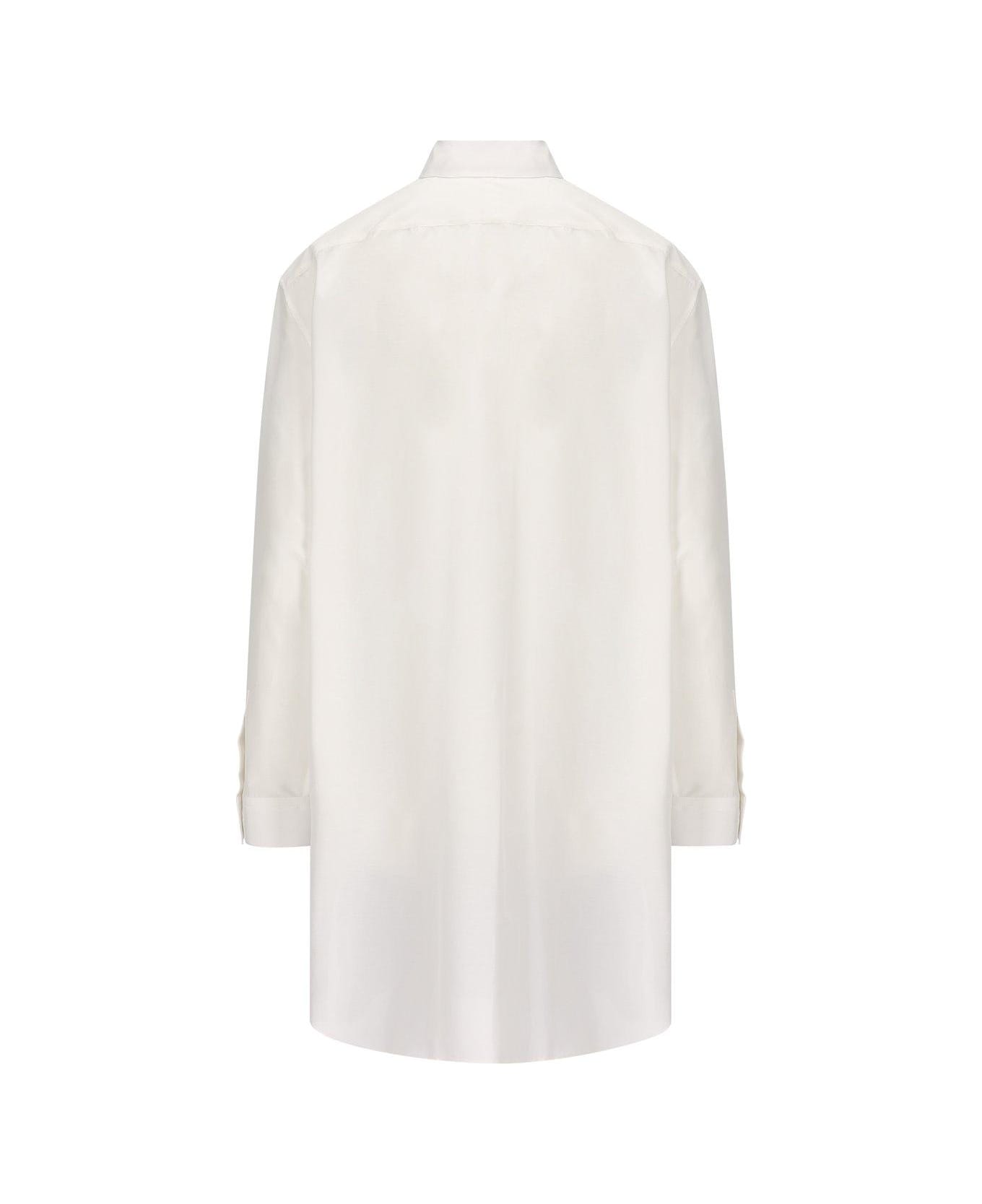 Loewe Double Layered Shirt Dress - White/blue