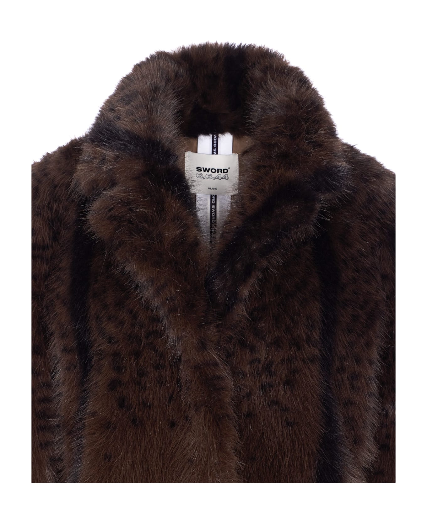 S.W.O.R.D 6.6.44 Faux Fur Coat - Brown